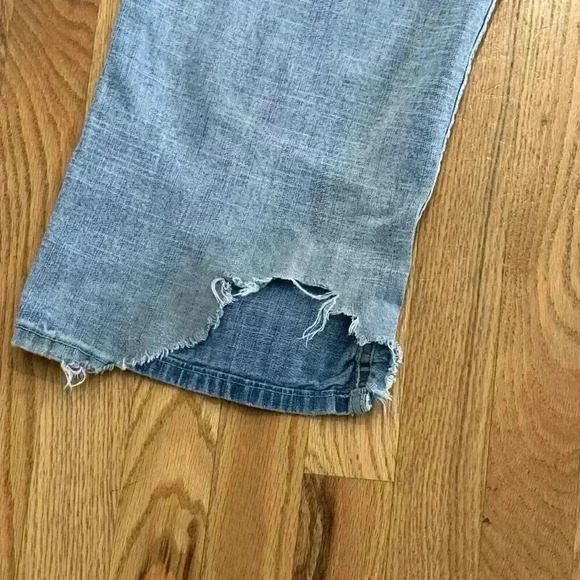 Urban Pipeline Mens Relaxed Fit Straight Leg Denim Jeans Distressed 40x32 - Picture 4 of 7